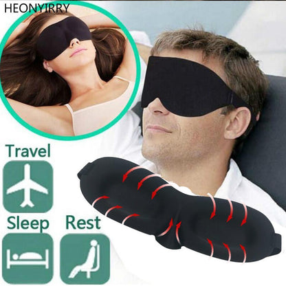 3D SLEEPING EYE MASK , Travel Sleep Eye Shade Cover, 3D Memory Foam Nap Eye Patch Blindfolds Blinders, FREE Earplug