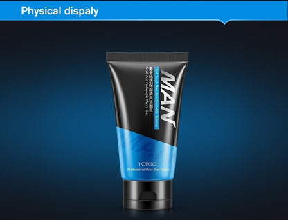 Facial Cleanser Cool Mineral Mud Cleanser oil-control Acne blackhead pore-cleansing Moisturizing Man Face Care 100g