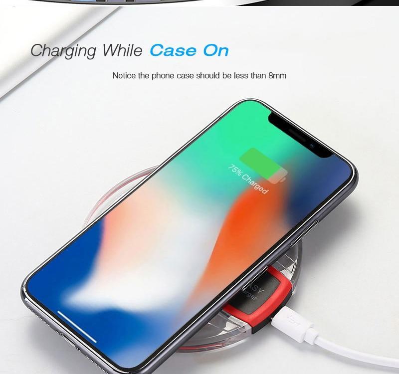 Suntaiho Qi Wireless Charger 5W Phone Charger Wireless Fast Charging Dock Cradle Charger for iPhone samsung xiaomi huawei P30