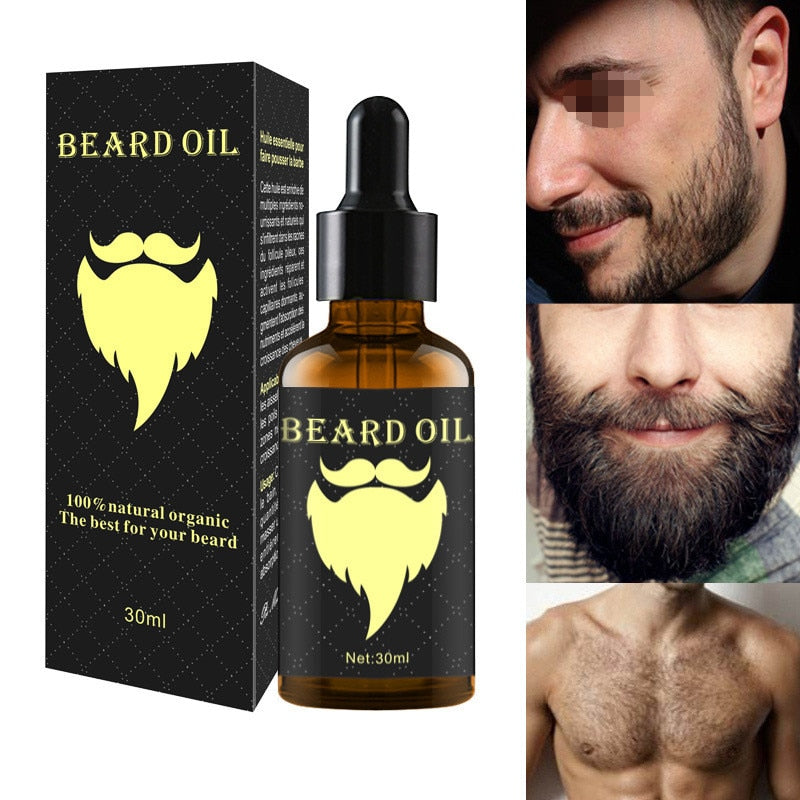 100% Natural  Accelerate Facial Hair Grow Beard Essential Oil Hair and Beard Growth Oil Men Beard Grooming Products TSLM2