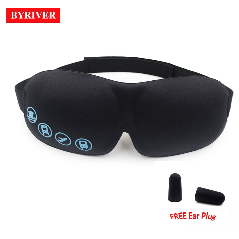 3D SLEEPING EYE MASK , Travel Sleep Eye Shade Cover, 3D Memory Foam Nap Eye Patch Blindfolds Blinders, FREE Earplug