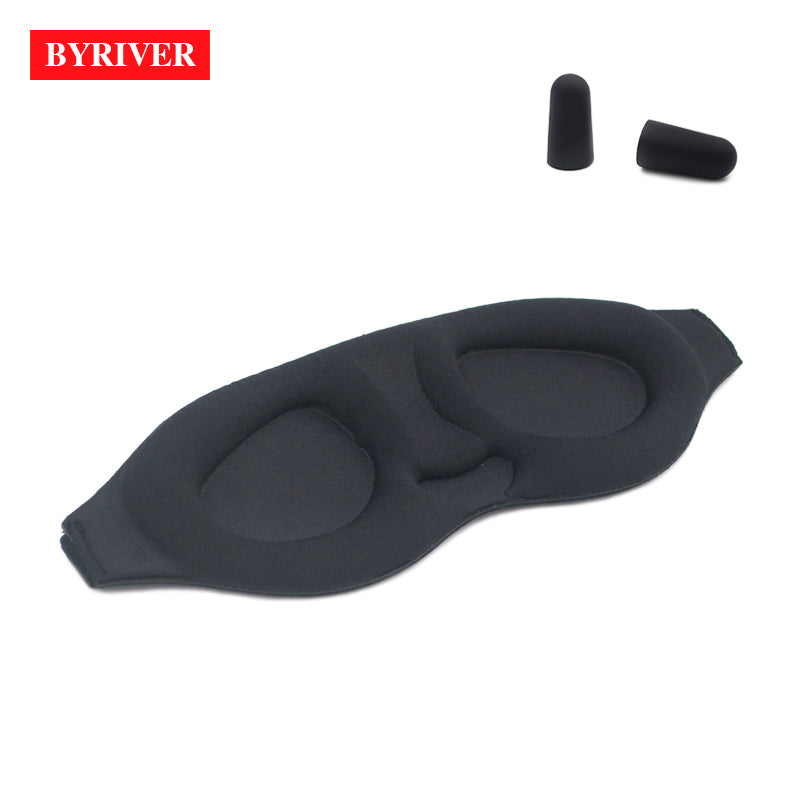 3D SLEEPING EYE MASK , Travel Sleep Eye Shade Cover, 3D Memory Foam Nap Eye Patch Blindfolds Blinders, FREE Earplug