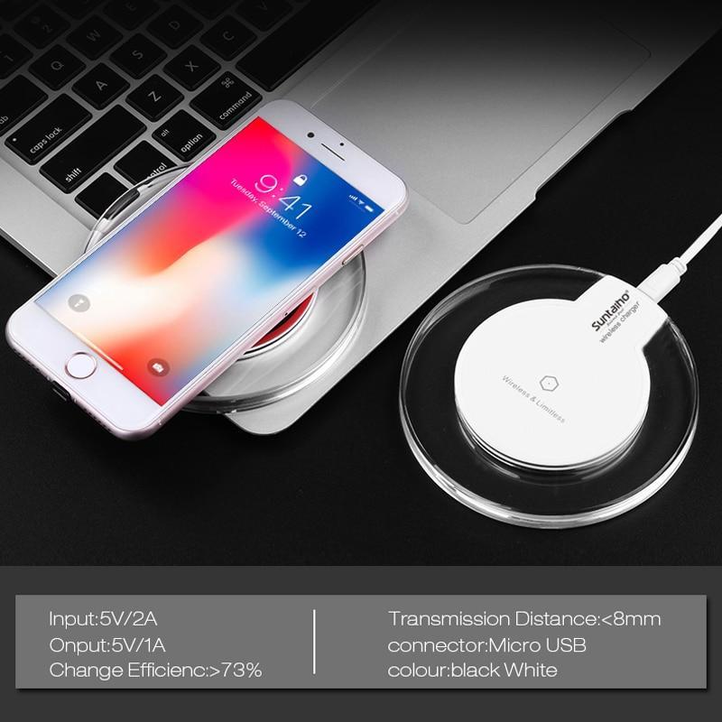 Suntaiho Qi Wireless Charger 5W Phone Charger Wireless Fast Charging Dock Cradle Charger for iPhone samsung xiaomi huawei P30